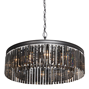 Люстра Rhys Smok Glass Prism Round Chandelier 80