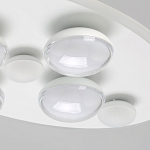 Потолочный светильник овальной формы белого цвета с 7-ю лампами Lunar Pebbles варинант исполнения - 5 | Loft Concept в Сочи