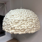 Вязаный подвесной светильник из шерсти Dome Wool Lamp  варинант исполнения - 2 | Loft Concept в Сочи