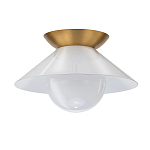 Потолочный светильник в форме конуса с белым шарообразным плафоном Quintiesse варинант исполнения - 4 | Loft Concept в Сочи