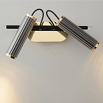 Бра с двумя цилиндрическими плафонами на магнитном креплении Bronze Concert варинант исполнения - 2 | Loft Concept в Сочи