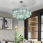 Дизайнерская люстра AQUA Blue Lagoon бирюзовое стекло несколько ярусов варинант исполнения - 5 | Loft Concept в Сочи