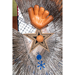 Дизайнерский ковер в виде звезды Poltronova Tappeto Stella Grey Navy Blue Rug варинант исполнения - 3 | Loft Concept в Сочи