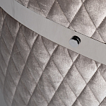 Стул серый велюровый со стеганной спинкой Focus on Convenience варинант исполнения - 3 | Loft Concept в Сочи