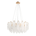 Люстра Mont Saint-Michel Золотая с Рельефным Стеклом варинант исполнения - 3 | Loft Concept в Сочи