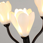 Настольная лампа с ветвями и белыми фарфоровыми цветами Floralis варинант исполнения - 5 | Loft Concept в Сочи