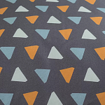 Постельное белье из сатина с принтом треугольники 150х200 см Triangular Dreams варинант исполнения - 3 | Loft Concept в Сочи