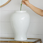 Ваза белая с крышкой однотонная Chinoiserie Ceramics варинант исполнения - 9 | Loft Concept в Сочи