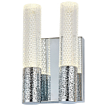 Бра с двумя плафонами Dew Drops Tube Duo Chrome Wall Lamp варинант исполнения - 1 | Loft Concept в Сочи