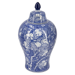 Ваза с крышкой в китайском стиле Гранатовое дерево Blooming Pomegranate варинант исполнения - 1 | Loft Concept в Сочи