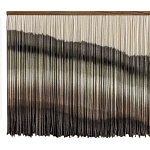 Пейзаж из нитей Макраме Wall decor Black and White Landscape варинант исполнения - 5 | Loft Concept в Сочи