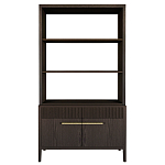 Стеллаж Primo с ящиками Темный орех варинант исполнения - 8 | Loft Concept в Сочи