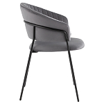 Стул в велюре серого цвета Horizon варинант исполнения - 3 | Loft Concept в Сочи