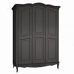 Шкаф черный из массива бука в стиле прованс Black Provence варинант исполнения - 2 | Loft Concept в Сочи