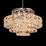 Люстра хрустальная в неоклассическом стиле на серебристом каркасе Majesty варинант исполнения - 2 | Loft Concept в Сочи