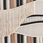 Художественный Гобелен из нитей Макраме Dunes Wall Art варинант исполнения - 2 | Loft Concept в Сочи