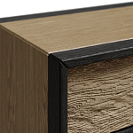 Комод 4 ящика с подсветкой на рельефном фасаде Warm Industrial варинант исполнения - 4 | Loft Concept в Сочи