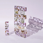 Подставка для телефона из эпоксидной смолы с цветами белая Epoxy Flowers Phone Stand White варинант исполнения - 5 | Loft Concept в Сочи