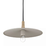 Подвесной светильник круглый в сочетании дерева и металла Space варинант исполнения - 3 | Loft Concept в Сочи