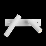 Бра с двумя цилиндрическими повортными спотами белого цвета Trumpet tube варинант исполнения - 7 | Loft Concept в Сочи