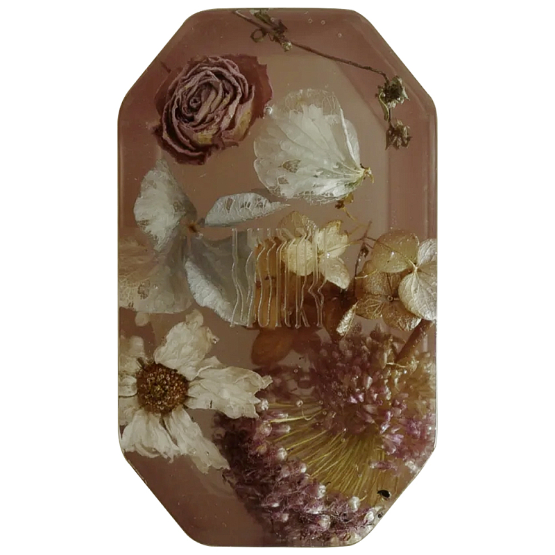 Шкатулка из эпоксидной смолы с цветами розовая Epoxy Resin Flowers Box Pink Розовый Шкатулка из эпоксидной смолы с цветами розовая Epoxy Resin Flowers Box Pink Розовый в Сочи | Loft Concept