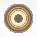 Бра круглое Soft Halo бежевый варинант исполнения - 2 | Loft Concept в Сочи