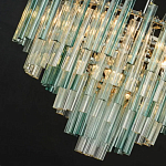 Дизайнерская люстра AQUA Blue Lagoon бирюзовое стекло несколько ярусов варинант исполнения - 2 | Loft Concept в Сочи