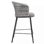 Стул барный с декоративным плетением на спинке и подлокотниках Chair Weave варинант исполнения - 1 | Loft Concept в Сочи