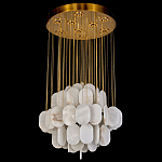 Люстра с овальными подвесками из натурального камня Spatial Composition варинант исполнения - 3 | Loft Concept в Сочи