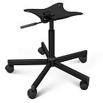 Стул с мягкой обивкой из велюра и подъемно-поворотным механизмом на колесиках Mason Green and Yellow варинант исполнения - 5 | Loft Concept в Сочи