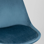 Стул с мягким велюровым сиденьем Arvika Blue варинант исполнения - 7 | Loft Concept в Сочи