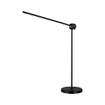 Настольная лампа черного цвета с круглым основанием и длинным прямым плафоном Trumpet tube варинант исполнения - 1 | Loft Concept в Сочи