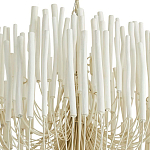 Люстра белая с несколькими ярусами деревянных палочек Bright Wooden Chandelier варинант исполнения - 9 | Loft Concept в Сочи