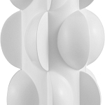 Настольная лампа белая с тканевым абажуром в форме цилиндра Morphing варинант исполнения - 1 | Loft Concept в Сочи