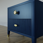 Тумба прикроватная с двумя ящиками Elsa Dreams Blue варинант исполнения - 3 | Loft Concept в Сочи