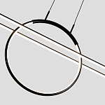 Светодиодная люстра Black LED Circle and Oval Lamp варинант исполнения - 6 | Loft Concept в Сочи