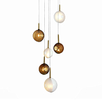 Люстра светодиодная с сферическими стеклянными плафонами Splatter варинант исполнения - 2 | Loft Concept в Сочи