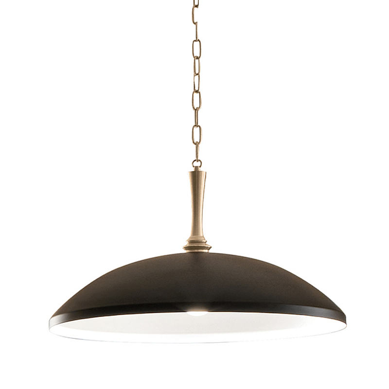Подвесной светильник с широким куполообразным плафоном Kichler Бронза Белый Черный в Сочи | Loft Concept 