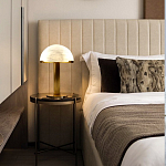 Настольная лампа c абажуром в форме купола из натурального камня  Heavenly Harmony варинант исполнения - 5 | Loft Concept в Сочи