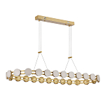 Люстра овальная с круглыми светодиодными источниками света Maxine Light варинант исполнения - 3 | Loft Concept в Сочи