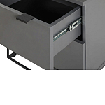 Тумба прикроватная цвета графит с ящиками Strict Lines варинант исполнения - 5 | Loft Concept в Сочи