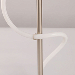 Настольная лампа белым изогнутым плафоном на круглой подставке Luke Lampco Tracer Lamp варинант исполнения - 10 | Loft Concept в Сочи