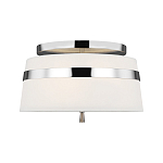 Потолочный светильник с белым тканевым абажуром Generation Lighting варинант исполнения - 1 | Loft Concept в Сочи