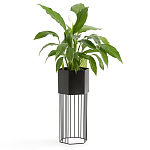 Кашпо Elevated Planters Сlive 59 черное  варинант исполнения - 3 | Loft Concept в Сочи