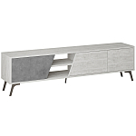 ТВ-тумба с 3-мя дверцами и полками Grey Albe TV Stand варинант исполнения - 1 | Loft Concept в Сочи