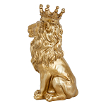Статуэтка лев с детализированной гривой и изящной короной Lion Crown  варинант исполнения - 2 | Loft Concept в Сочи
