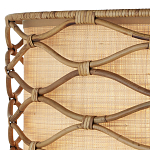 Подвесной светильник  из кованого железа и абажуром из ротанга Wicker Furniture варинант исполнения - 1 | Loft Concept в Сочи