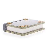 Шкатулка в виде книги из натурального камня змеевик Stone Casket варинант исполнения - 4 | Loft Concept в Сочи