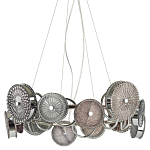 Люстра с плафонами из дымчатого стекла Glass Peonies варинант исполнения - 1 | Loft Concept в Сочи