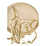 Столик приставной золотистый с орнаментом на столешнице Tanzania варинант исполнения - 3 | Loft Concept в Сочи